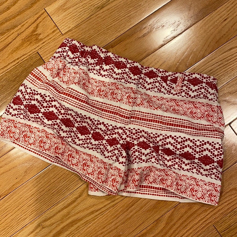 Red and orange shorts
